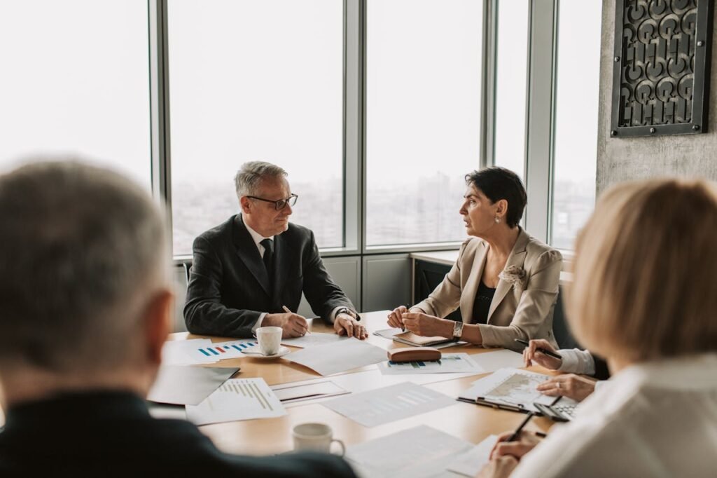 Salesforce consultants collaborating on a CRM project